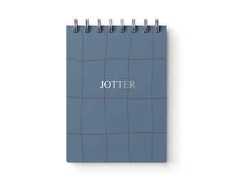 Mini notatnik Grid Jotter, mały bloczek 3,5 x 5 kartek, spiralny notes