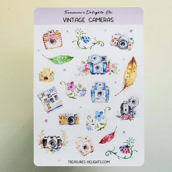 Camera Stickers Etsy