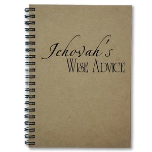 JW Convention Notebook, Jehovah's Wise Advice Writing Journal, Pioneer Ministry Notebook, Gift for Pioneers, Ministry Notes image 9