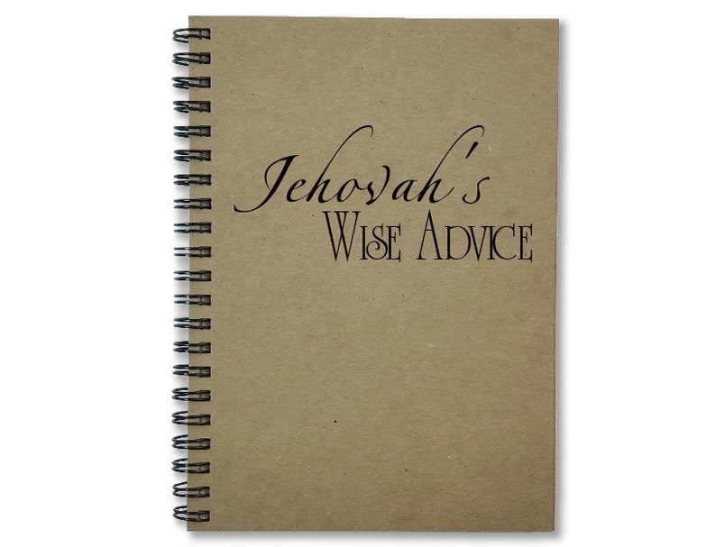 JW Convention Notebook, Jehovah's Wise Advice Writing Journal, Pioneer Ministry Notebook, Gift for Pioneers, Ministry Notes image 9