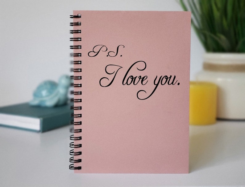 Writing Journal, Love Diary, P.S. I Love You 5 x 7 Journal, Love Notebook, Journal, Scrapbook, Couples Gift, Fiance Gift, Couples journal image 2