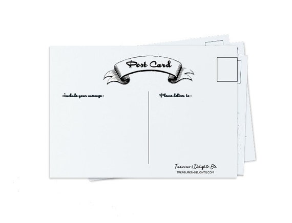 Postcards - Blank Postcards, 4 x 6 Postcards, Do-It-Youself Blank  Postcards, Set of 10 Postcards (PCW3)