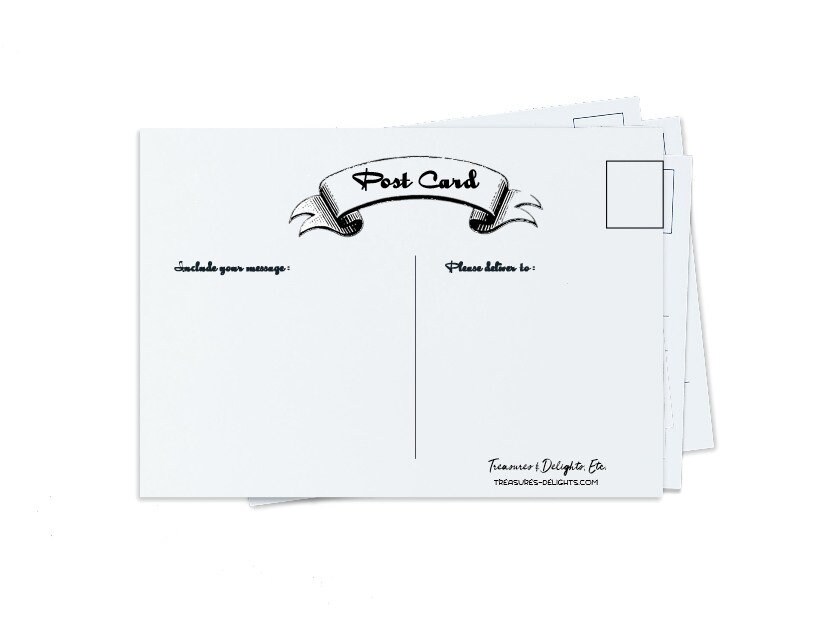 Postcards- (25) Blank Chipboard Postcards, 4 x 6 Chipboard, Set of 25