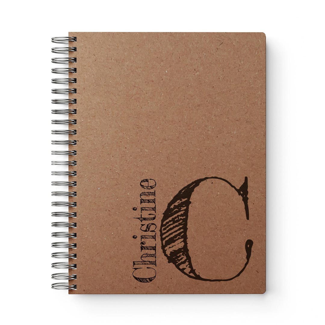 Personalized Monogram Notebook: Custom Diary Journal - Etsy