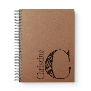 Personalized Monogram Notebook: Custom Diary Journal Bild 1