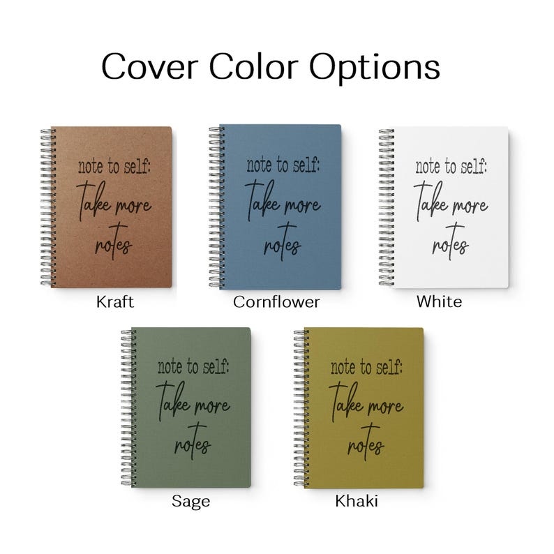 Personalized Notebook, Custom Notebook with Logo, Custom Journal, Writing Journal, Custom Spiral Notebook, Custom Text Journal image 2