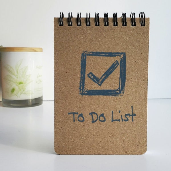 To Do List, Small Spiral Notebook, 3.5 x 5 Notepad, Memo Pad - Mini Reporter Notebook, Pocket Notebook, Journalist Notepad