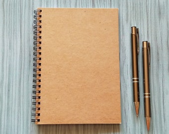 Blank Journal, Blank Cover Journal - 5 x 7 Journal, Notebook, Scrapbook, Diary