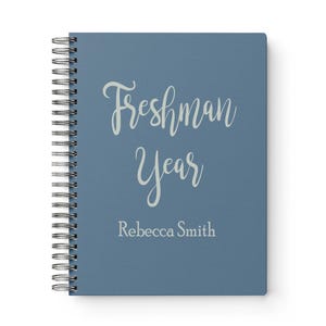 Writing Journal, Freshman Year, High School, College Freshman Journal, Freshman Notebook, Scrapbook, School Journal, Student Notebook