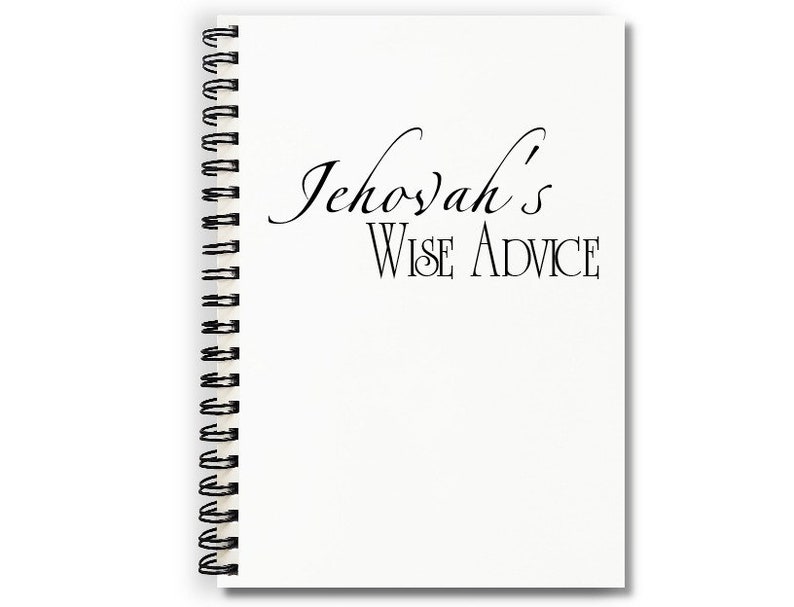 JW Convention Notebook, Jehovah's Wise Advice Writing Journal, Pioneer Ministry Notebook, Gift for Pioneers, Ministry Notes image 10