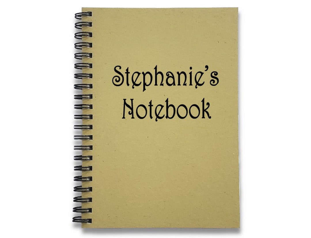 Personalized Notebook With Name Writing Journal custom Etsy
