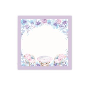 Sweet Garden Sticky Notes, Cute Memo Pad, Desk Accessory, Post-It Notes, Cute Note Pad