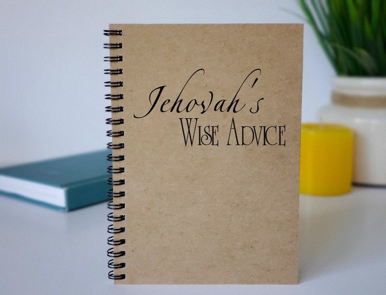 JW Convention Notebook, Jehovah's Wise Advice Writing Journal, Pioneer Ministry Notebook, Gift for Pioneers, Ministry Notes image 1