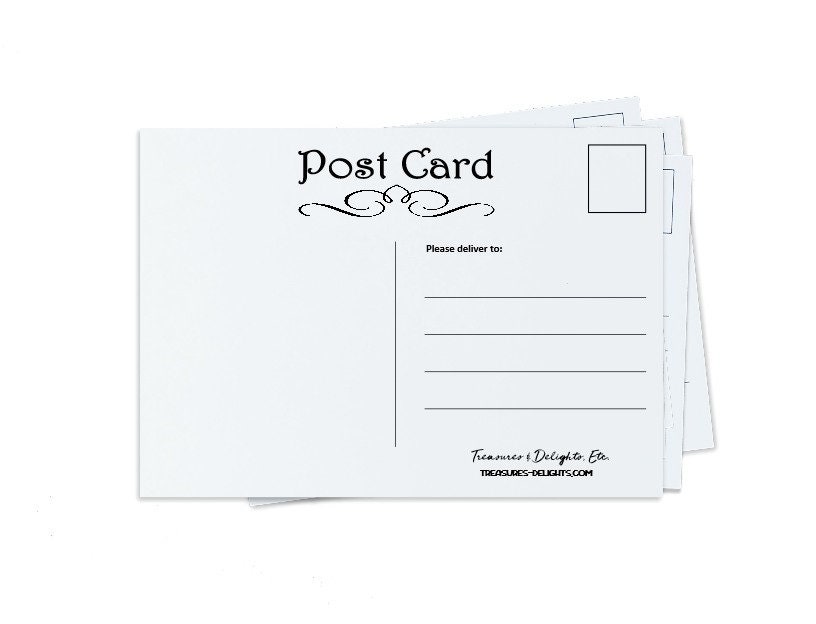 Vintage Postcards, Blank Postcards, Grunge Postcards, Printable Postcards,  Digital Postcard, Old Postcard, Gift Tags, Digital Collage 000491 