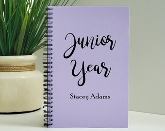 Writing Journal, Junior Year Notebook, Sketchbook, Scrapbook, High School, College, Back to School, Juniors Memory Book
