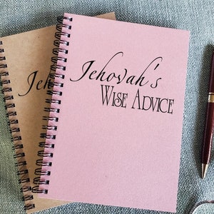 JW Convention Notebook, Jehovah's Wise Advice Writing Journal, Pioneer Ministry Notebook, Gift for Pioneers, Ministry Notes image 7