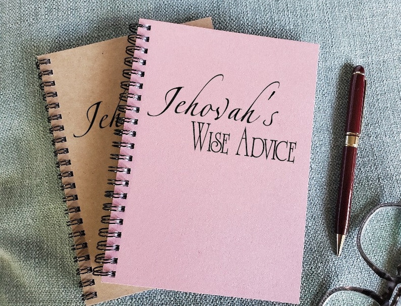 JW Convention Notebook, Jehovah's Wise Advice Writing Journal, Pioneer Ministry Notebook, Gift for Pioneers, Ministry Notes image 7