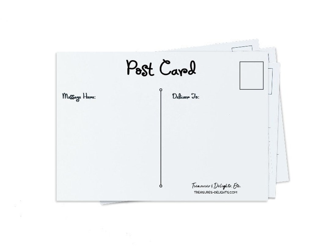 Blank Postcards, Do It Yourself Postcard Set, Set of 10 4 X 6 Postcards