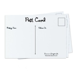 Cartes postales vierges, jeu de cartes postales à faire soi-même, jeu de (10) 4 x 6 cartes postales (PCW4)