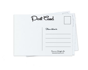 Blank Postcards, (25) Post Cards, DIY Blank Postcards for Any Occasion - Set of 25 (PCW2)