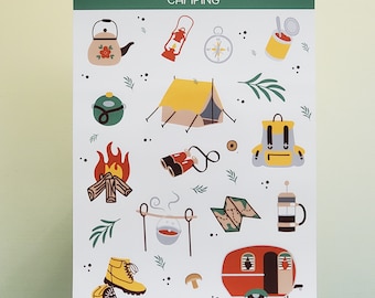 Camping Countdown Stickers Printable Camping Countdown - Etsy