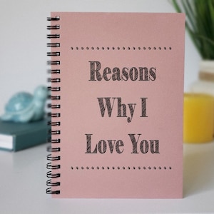 Reasons Why I Love You Journal Love Notes Notebook for Couples Anniversary Gift for Him or Her Gift for Our First Year Together image 2