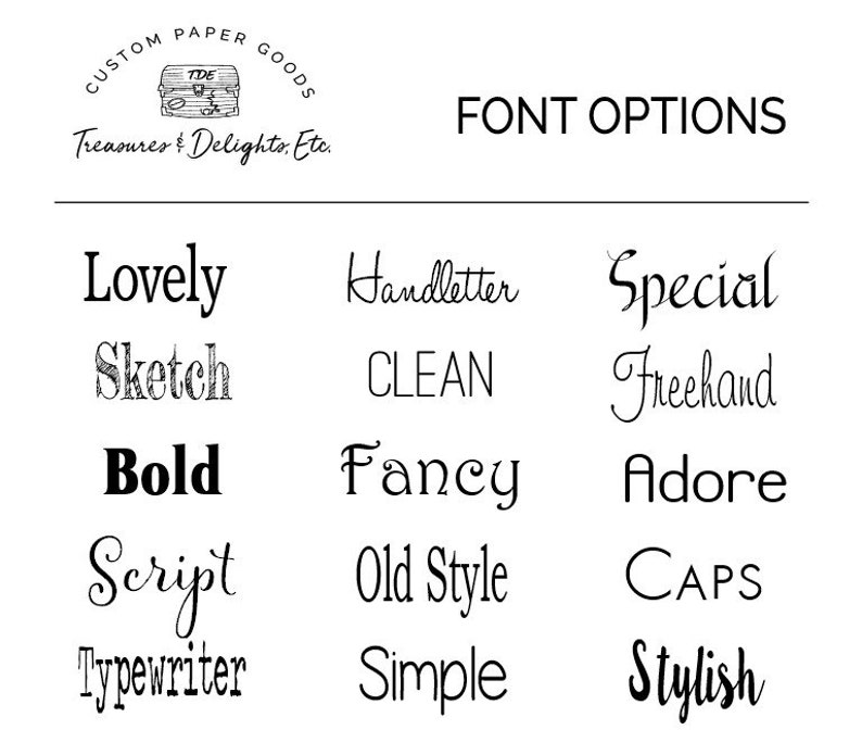 The custom spiral journal can be customized with the font of your choices. Various font options are available.