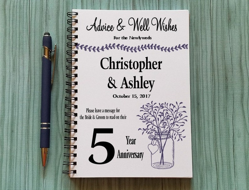 Rustic Wedding Wedding Anniversary Journal 5 X 7 Journal | Etsy