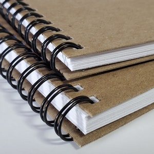 All journals are bound with Black Twin Loop Wire Binding.