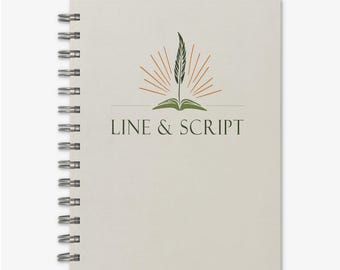 Custom HARDCOVER Logo Notebook, Personalized Business Notebook, Marketing Gifts, Client Swag, Employee Appreciation Gift