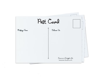 Blank Postcards, (25) Post Cards, Note Cards - Set of 25 (PCW4)
