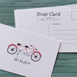Travel Postcards, Postcard Set, Postcards, Take a Ride With Me Postcards, Post Card, Set of 10 image 3