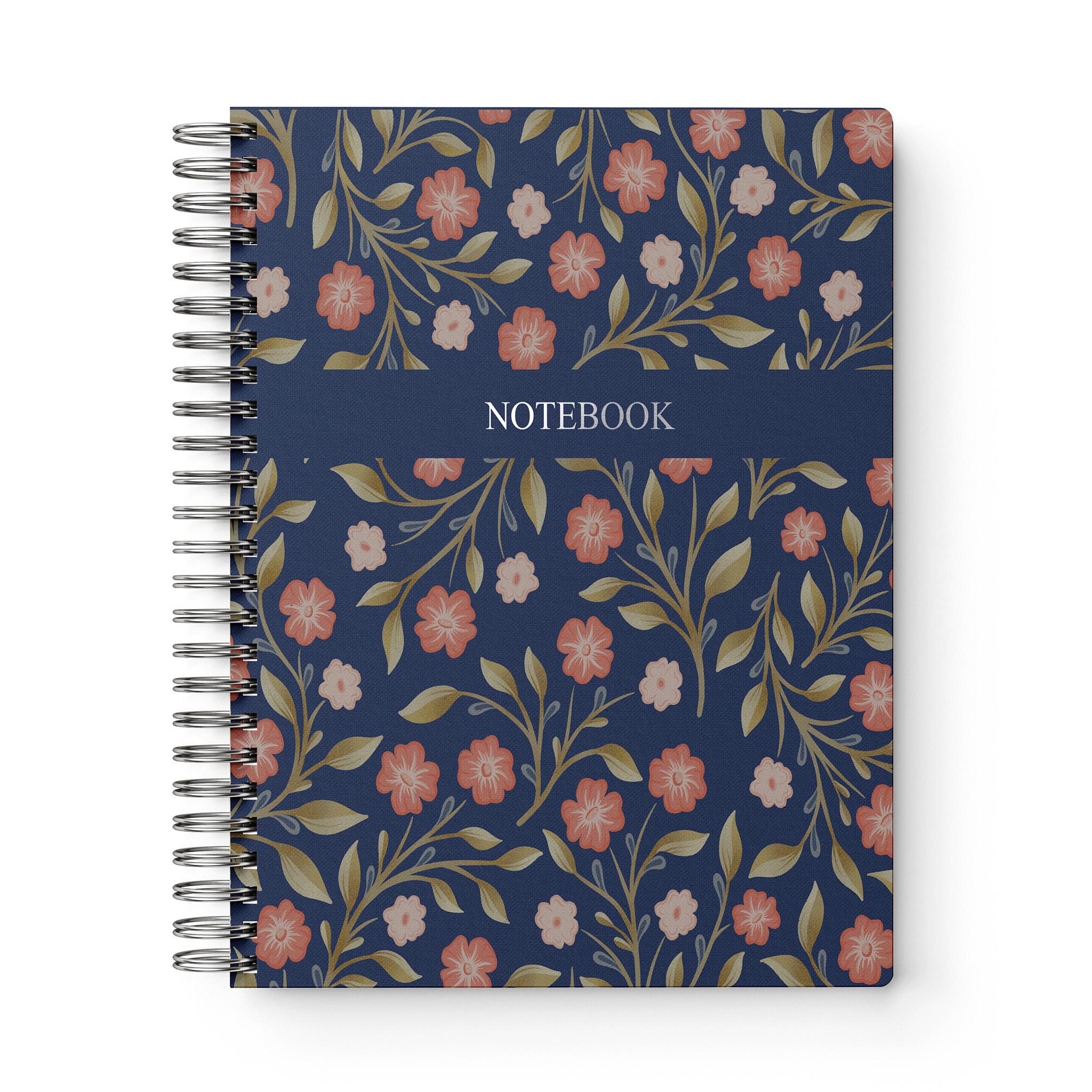 Whimsy Notebook Deco Whimsy Floral Softcover Notebook, Lined Notebook Gift for Women ...