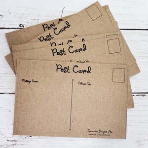 Postcards- (25) Blank Chipboard Postcards, 4 x 6 Chipboard, Set of 25