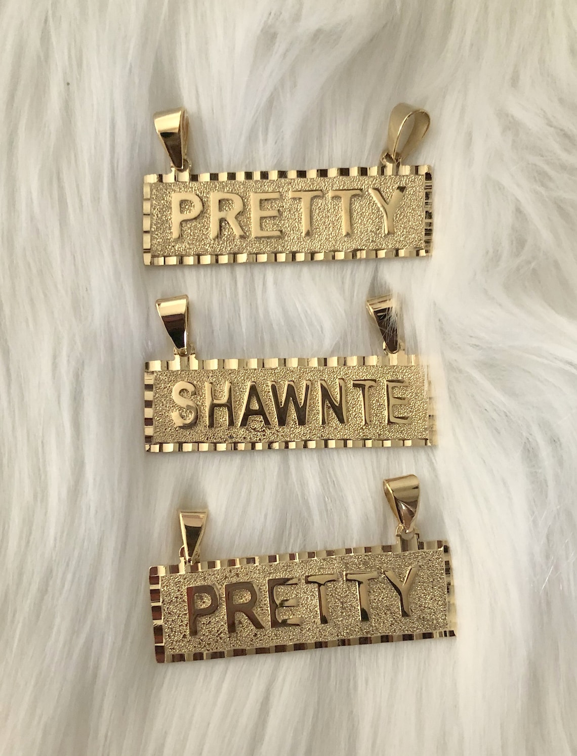 14kt gold filled Name plates Nameplates Etsy