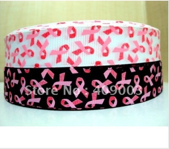Grosgrain Breast Cancer Find a Cure Ribbon 7//8/" 22mm