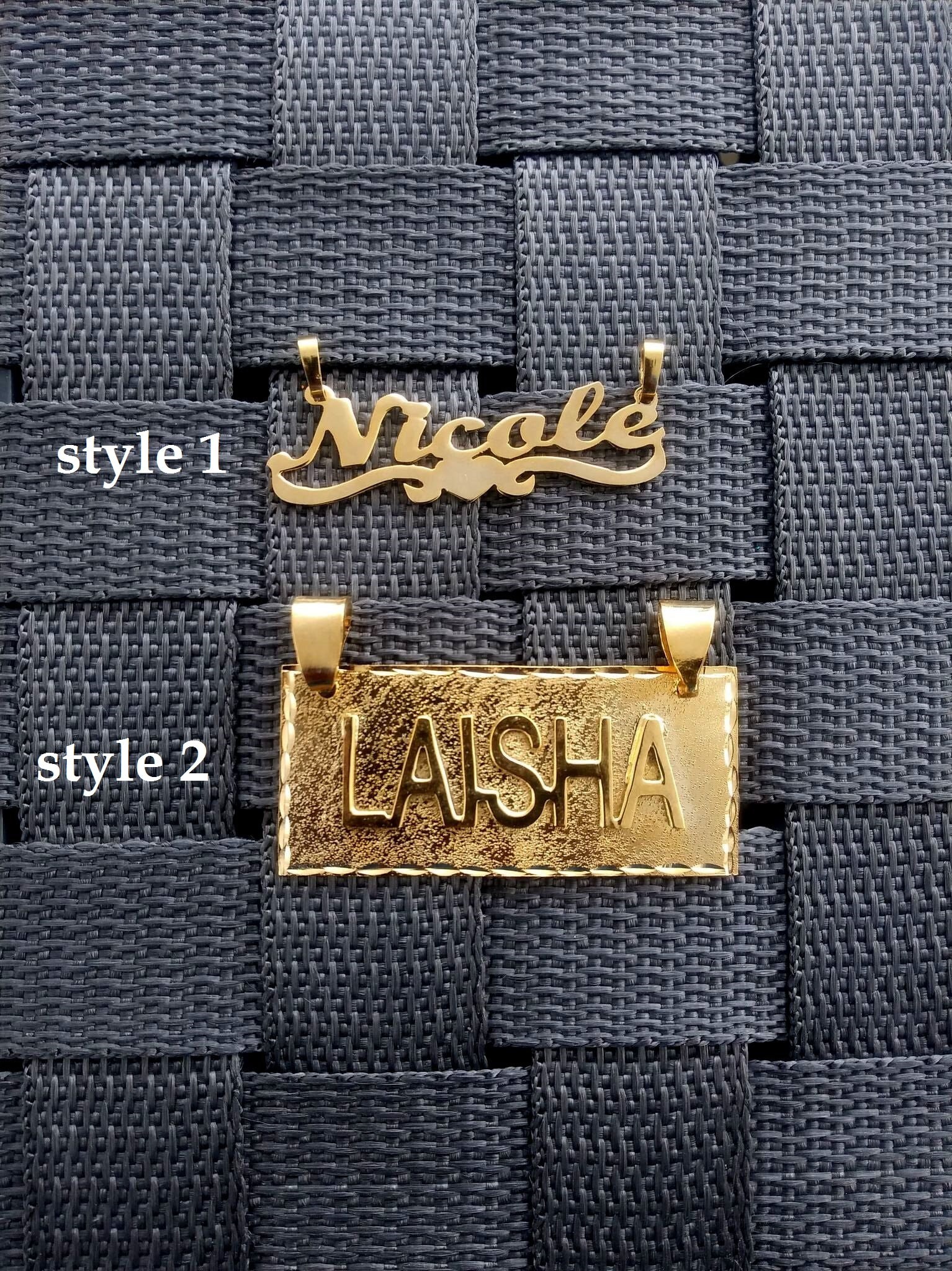 Gold name plate Clearance