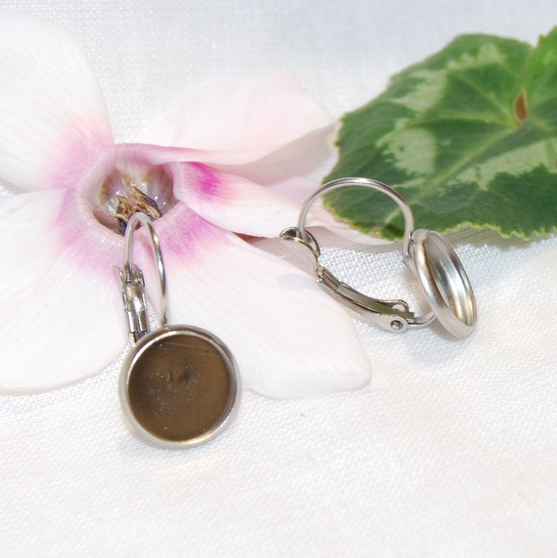 Stainless Steel French Clip Earring Findings 14 mm Etsy