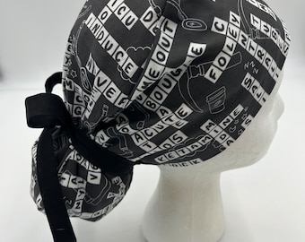 Crucigrama de anestesia, elección de estilo, gorros quirúrgicos