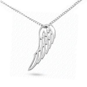 14k Solid White/Yellow Gold Angel Wing Dainty Pendant Chain Necklace 16&quot;