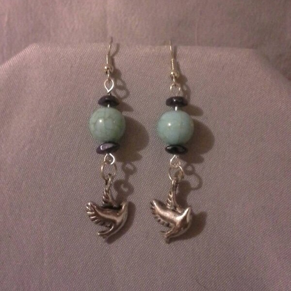 Turquoise Sparrow Dangle/Drop Earrings