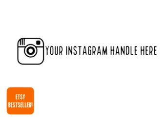 Instagram-Auto-Aufkleber, benutzerdefinierte Auto-Aufkleber, personalisierter Auto-Aufkleber, benutzerdefinierte Geschenk, Weihnachtsgeschenk