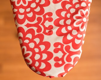 Coral Floral Ironing Board Cover