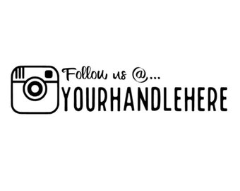 modified instagram car decal custom car decal personalized car decal custom gift holiday gift - follow us on instagram sticker australia