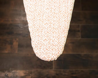 Geometric Terracotta Ironing Board Cover, custom ironing board cover, personalize gift idea, birthday gift, gift for women, custom gift idea