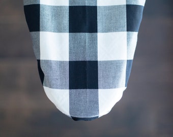 Black & White Gingham Ironing Board Cover, custom ironing board cover, personalized gift idea, birthday gift, gift for women, custom gift