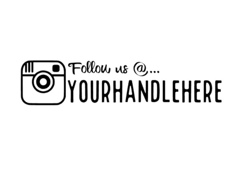 advertising supply business holiday gift OVERSIZED Modified Instagram Car Decal custom gift Personalized Car Decal Custom Car Decal
