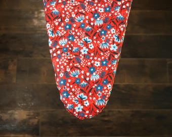 Stars & Stripes Floral Ironing Board Cover, custom ironing board cover, personalized gift idea, birthday gift, gift women, custom gift idea