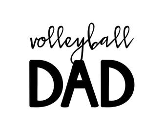Volleyball Dad Car Decal, Gift for Mom