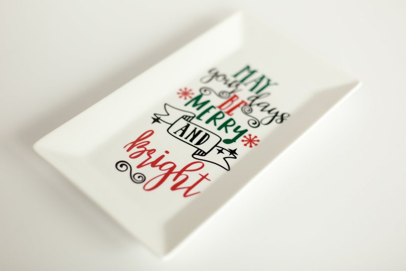 Custom Platter Merry /& Bright Christmas Platter Custom Housewarming Gift Custom Christmas Platter Custom Gift Custom Christmas Plate